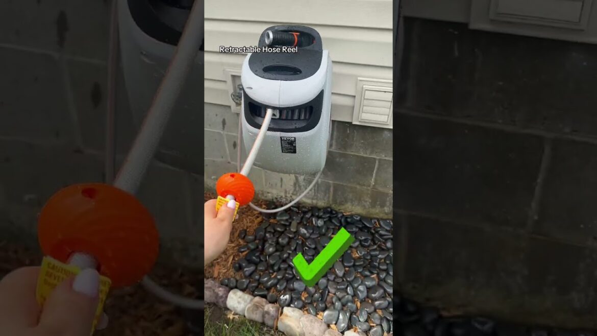 Essential gardening tools with retractable hose reel #gardeningmusthaves