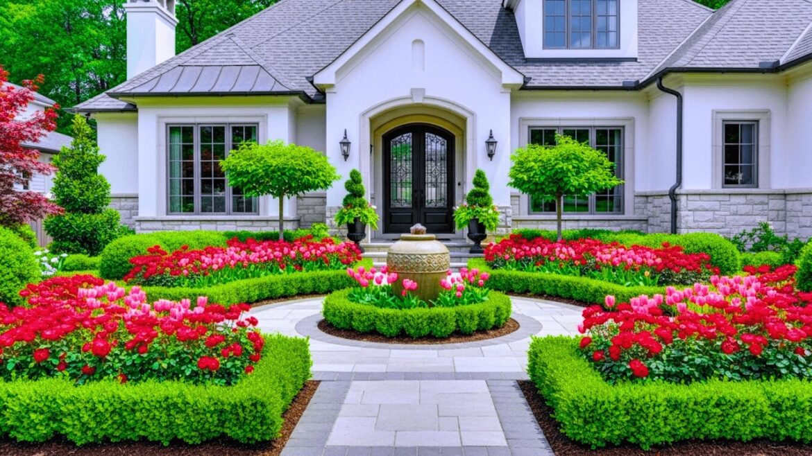 Elegant Front Yard Landscaping Ideas | Romantic Garden Entryways for a Luxury Home Look