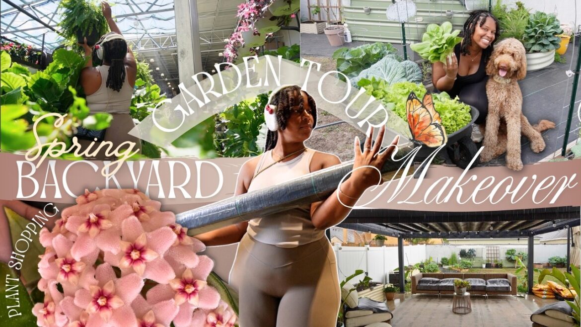 Backyard Makeover is BACK! | Spring garden Tour | Plant shopping🌱| budget gardening | fixer upper