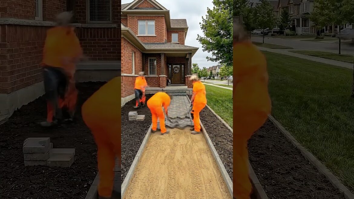 Front Walkway Landscape Transformation | Luxury Curb Appeal with LED Lighting (Before & After) Front Walkway Landscape Transformation | Luxury Curb Appeal with LED Lighting (Before & After)
