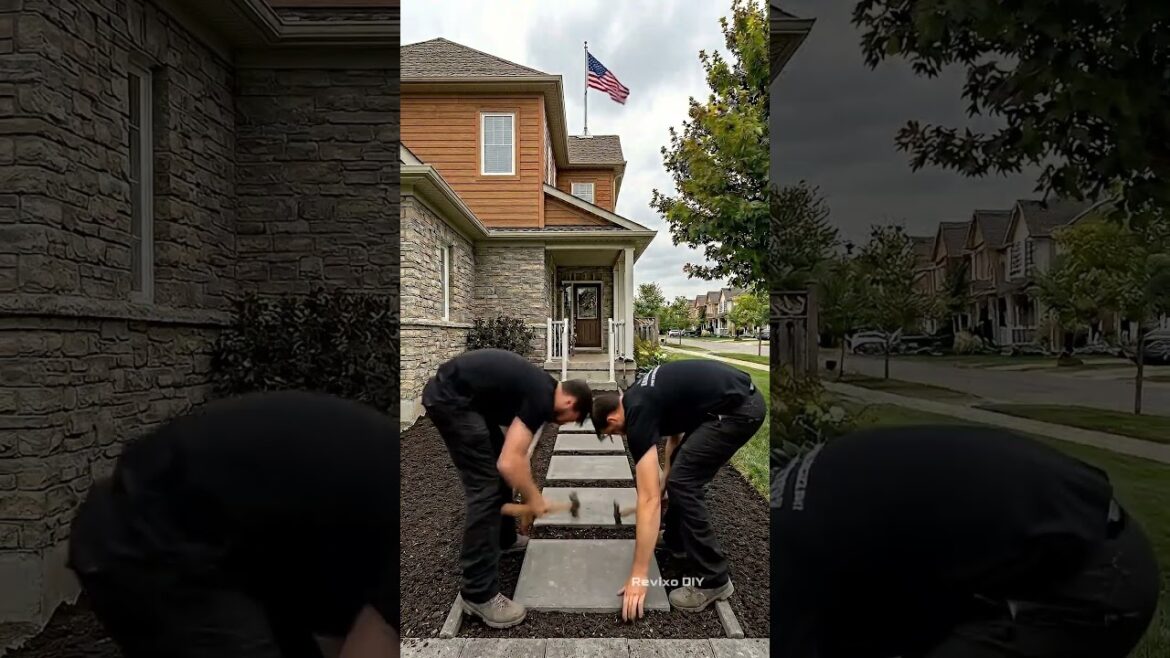 Front Entrance Upgrade That Will DOUBLE Your Curb Appeal 😍 #frontyard #transformation #curbappeal