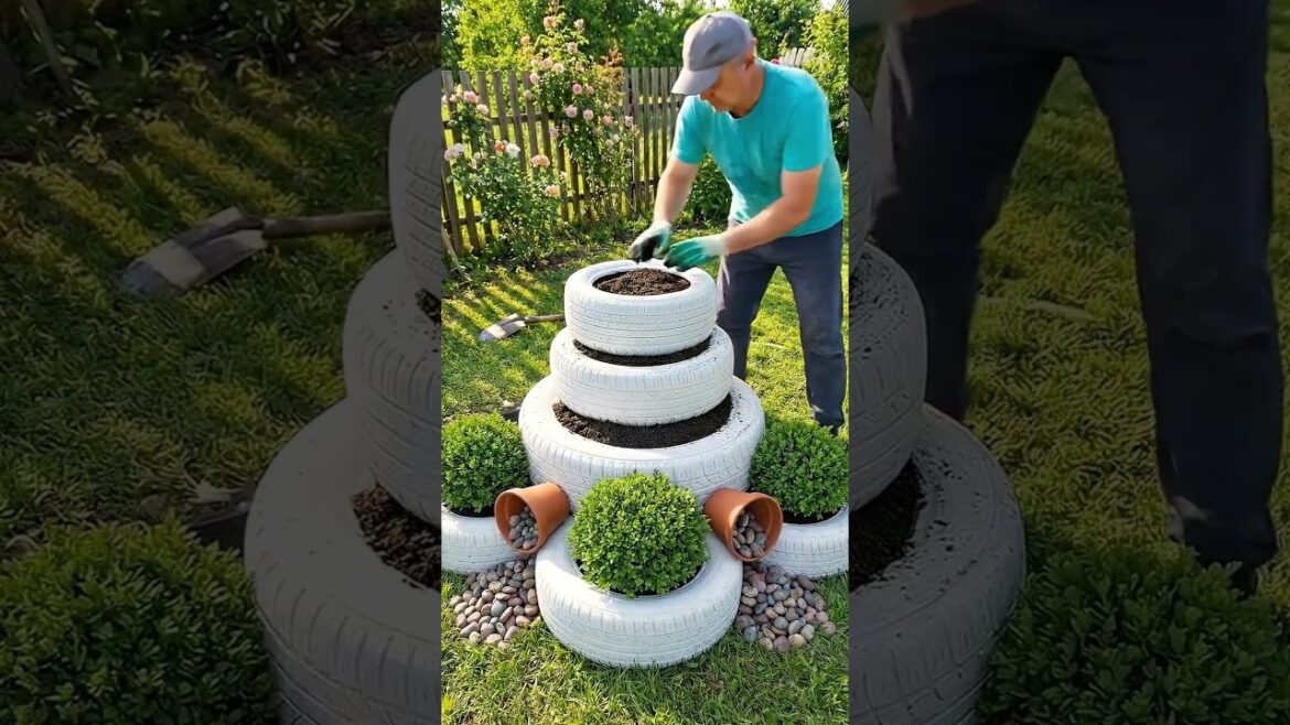Don’t Throw Away Old Tires! Make This Stunning Garden Planter Instead πΈ Don't Throw Away Old Tires! Make This Stunning Garden Planter Instead πΈ