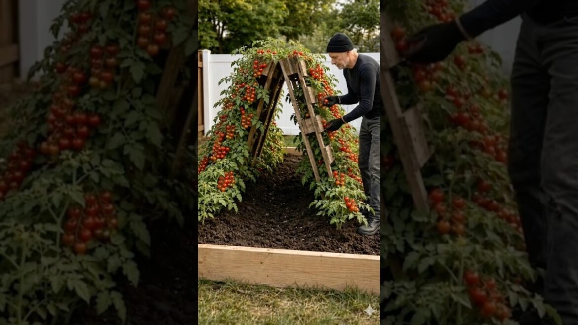 How to grow 100 kg of tomatoes using two pallets 🍅 How to grow 100 kg of tomatoes using two pallets 🍅