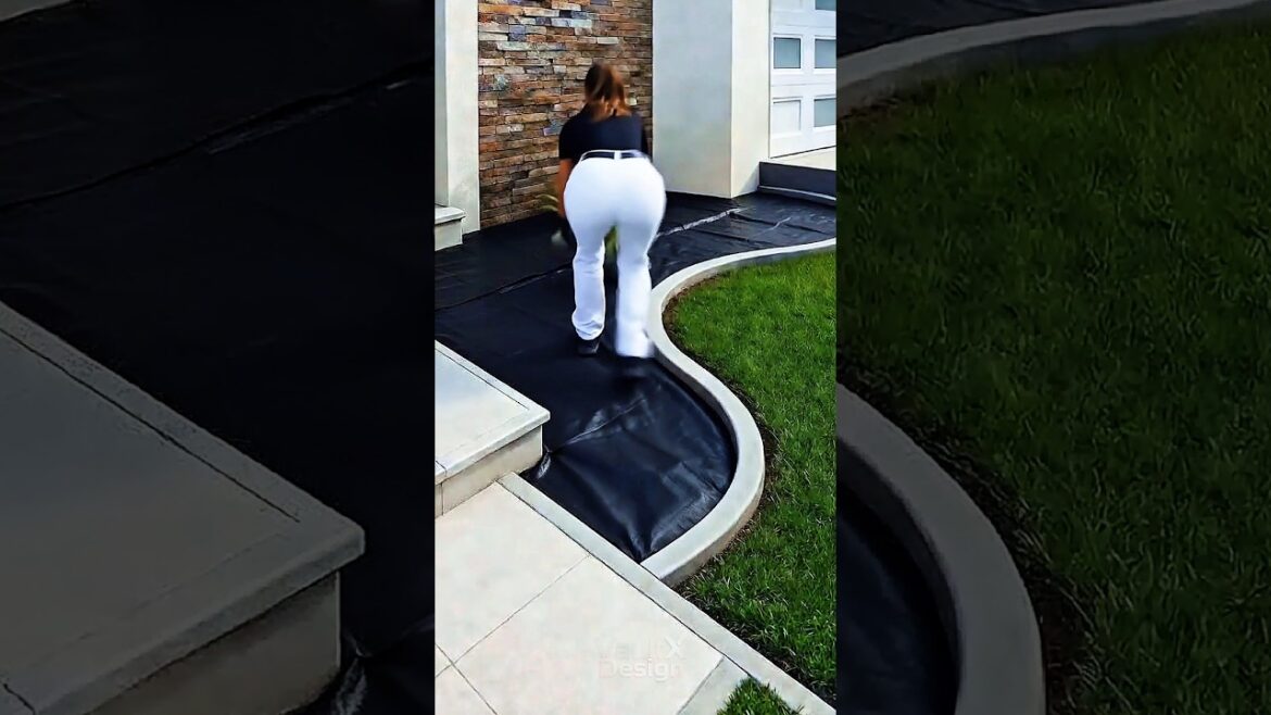 Most Satisfying Curved Landscaping Transformation You’ll Ever See! πΏπ€ #timelapse #diy #shorts Most Satisfying Curved Landscaping Transformation You'll Ever See! πΏπ€ #timelapse #diy #shorts