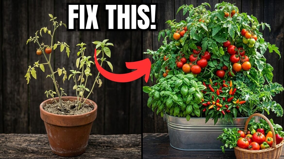 10 Mistakes Killing Your Container Garden Harvest (Fix These Now) 10 Mistakes Killing Your Container Garden Harvest (Fix These Now)