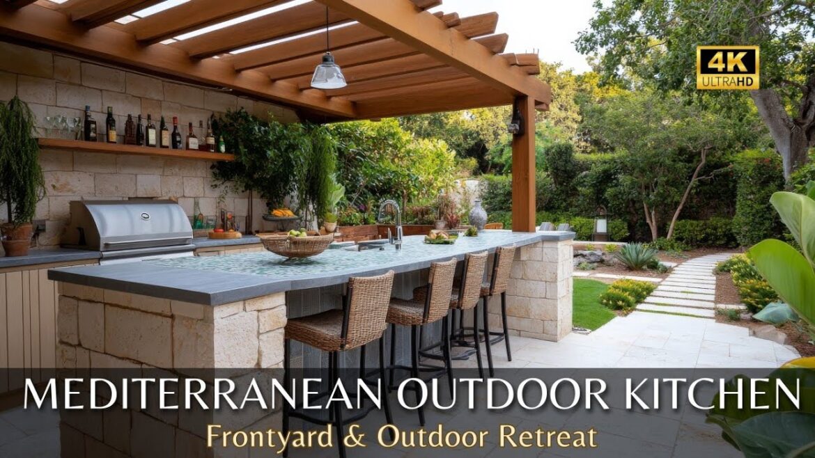 The Ultimate Guide to Mediterranean Rustic Outdoor Kitchen Design & Front Yard Landscaping Idea