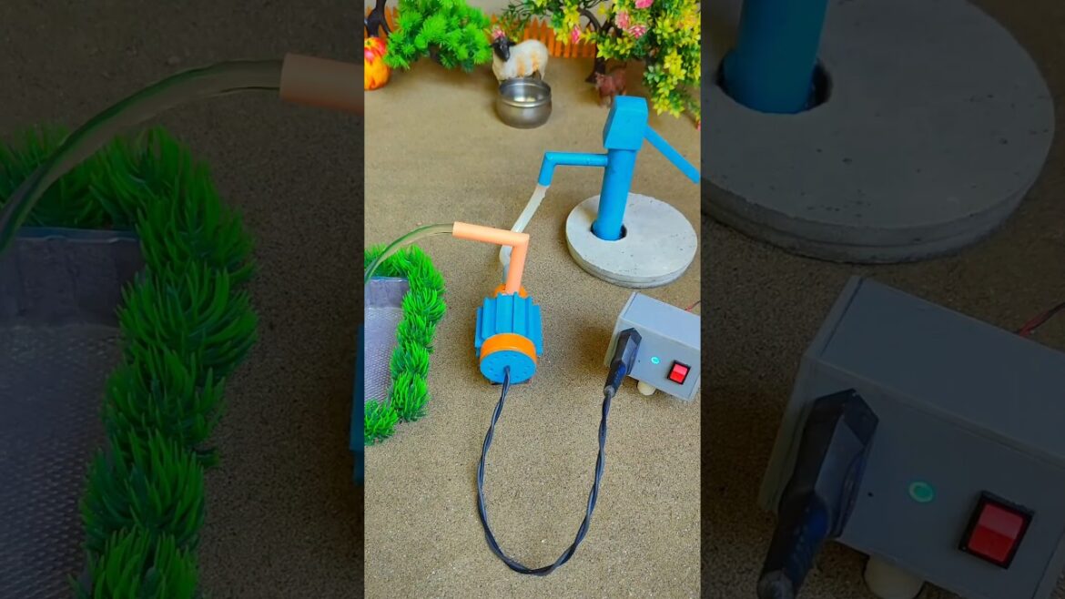 Mini hand pump project water with supply motor cows farm #waterpump #shorts #170 Mini hand pump project water with supply motor cows farm #waterpump #shorts #170