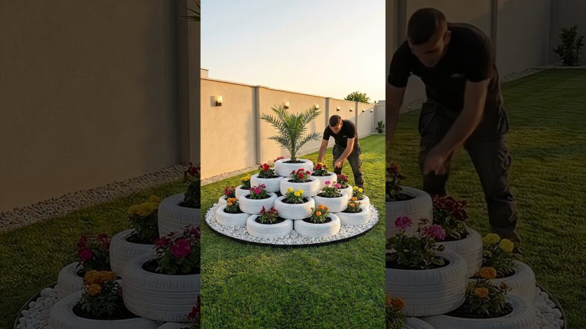 I Turned Old Tires Into a GARDEN Masterpiece! 🌺 I Turned Old Tires Into a GARDEN Masterpiece! 🌺