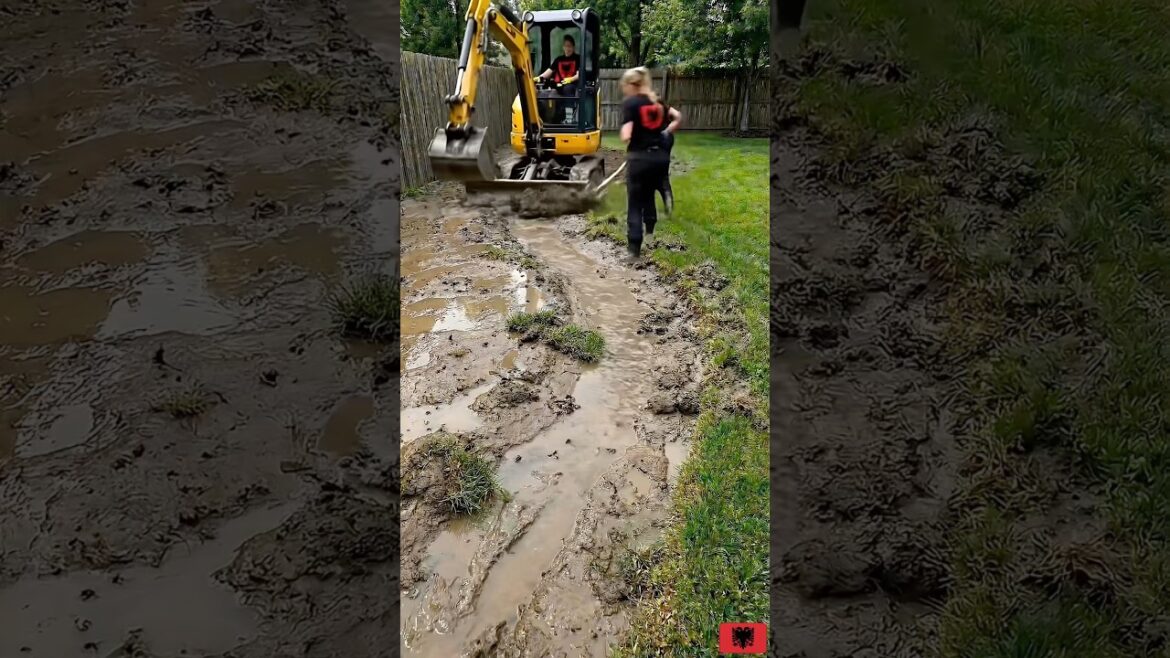 This backyard was DESTROYED every time it rained 😳💧