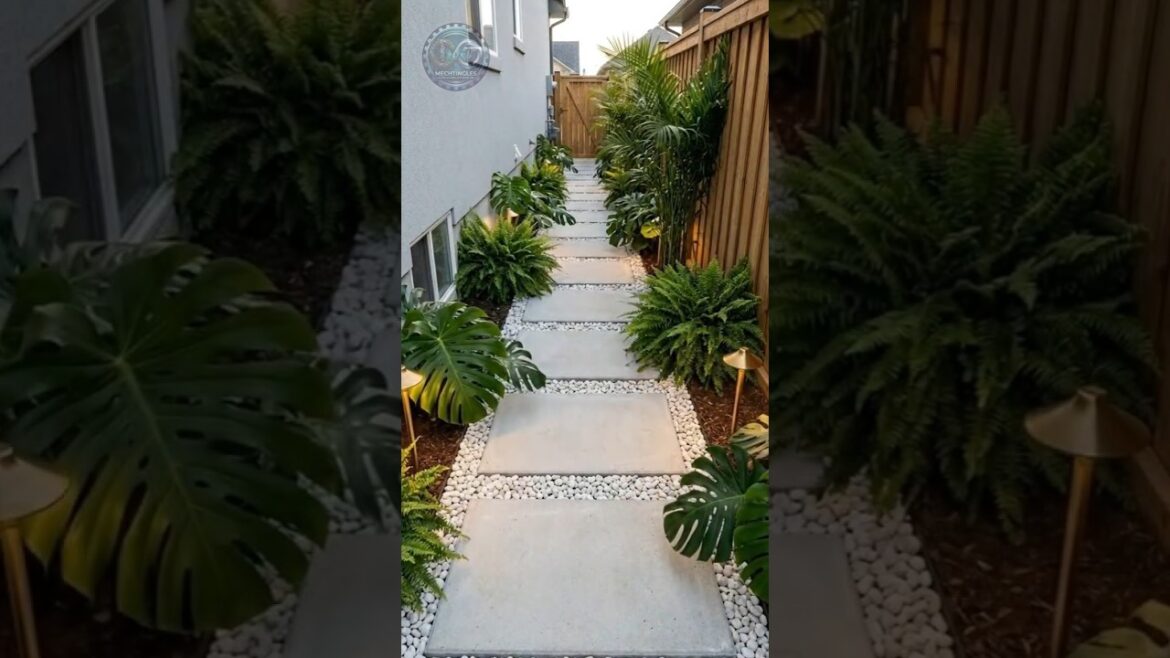 Epic Side Yard Makeover into a Tropical Oasis! Epic Side Yard Makeover into a Tropical Oasis!
