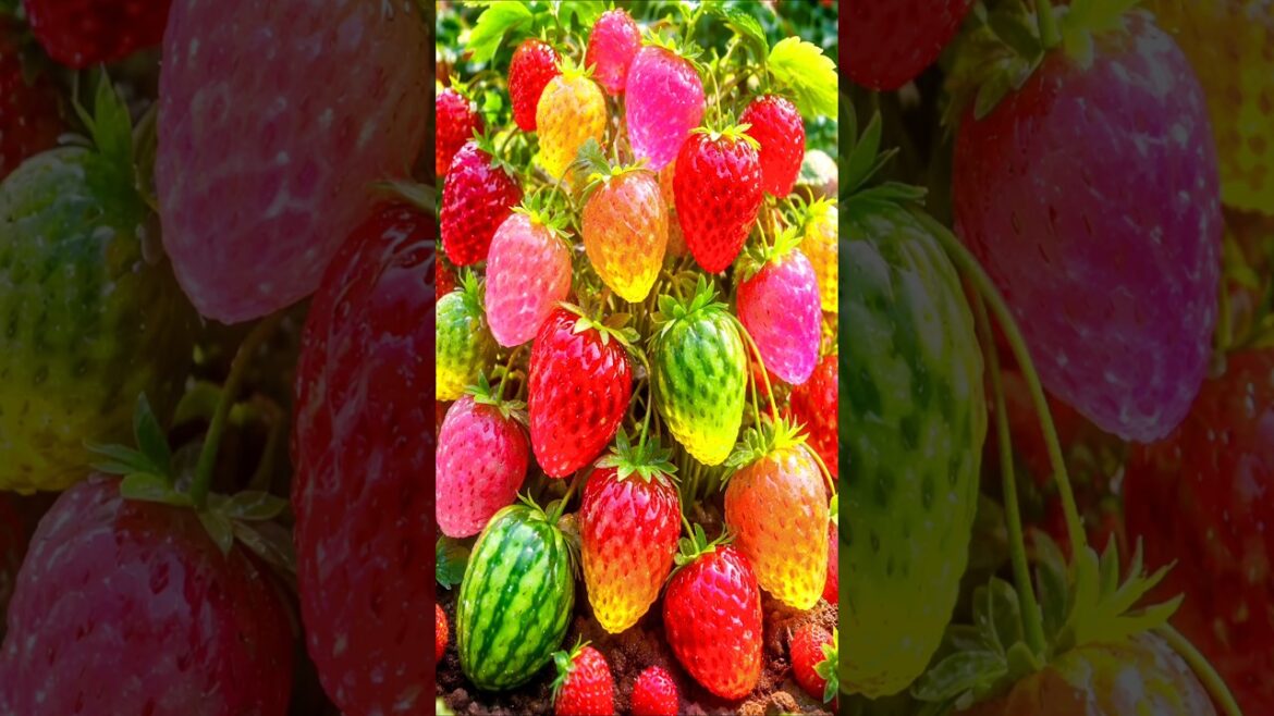 Easy and fast method to grow and propagate strawberry trees #garden #fruits #nature