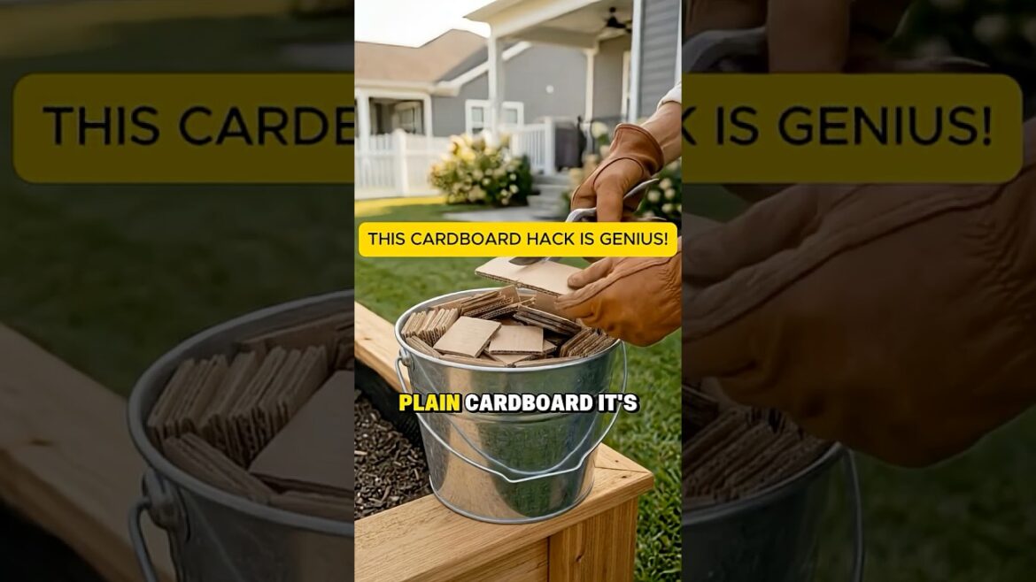 Cardboard Hack Makes Gardening Actually Easy #PlantHacks #GardenTips #EasyDIY Cardboard Hack Makes Gardening Actually Easy #PlantHacks #GardenTips #EasyDIY