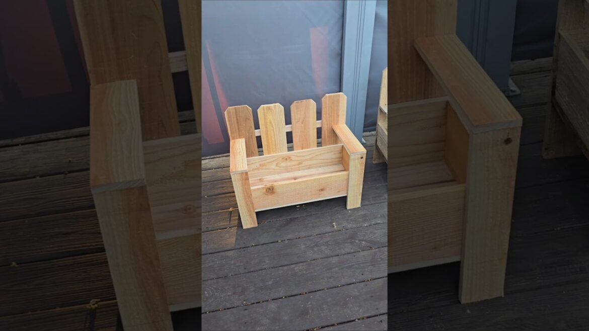 DIY Garden Bench Planter #woodworking #planter #woodworkingprojects