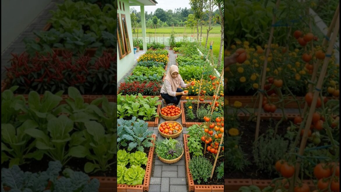 Empty Yard to Beautiful Vegetable Garden ๐ฑ | Timelapse Empty Yard to Beautiful Vegetable Garden ๐ฑ | Timelapse