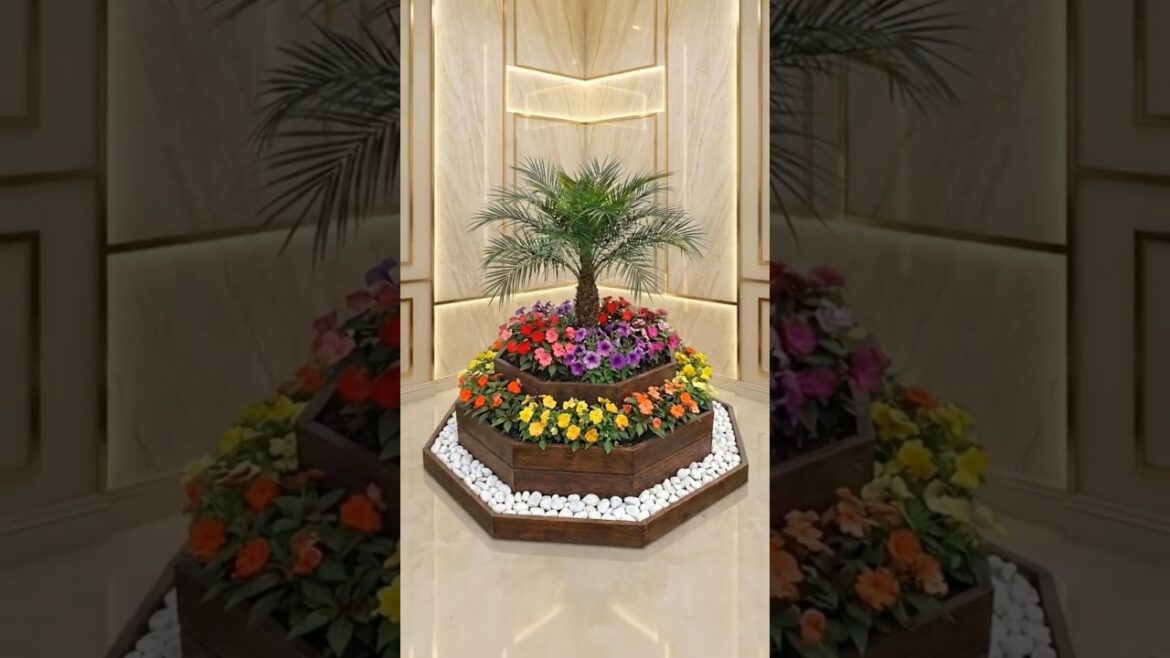 Turned simple layers into a luxury indoor garden 🌸