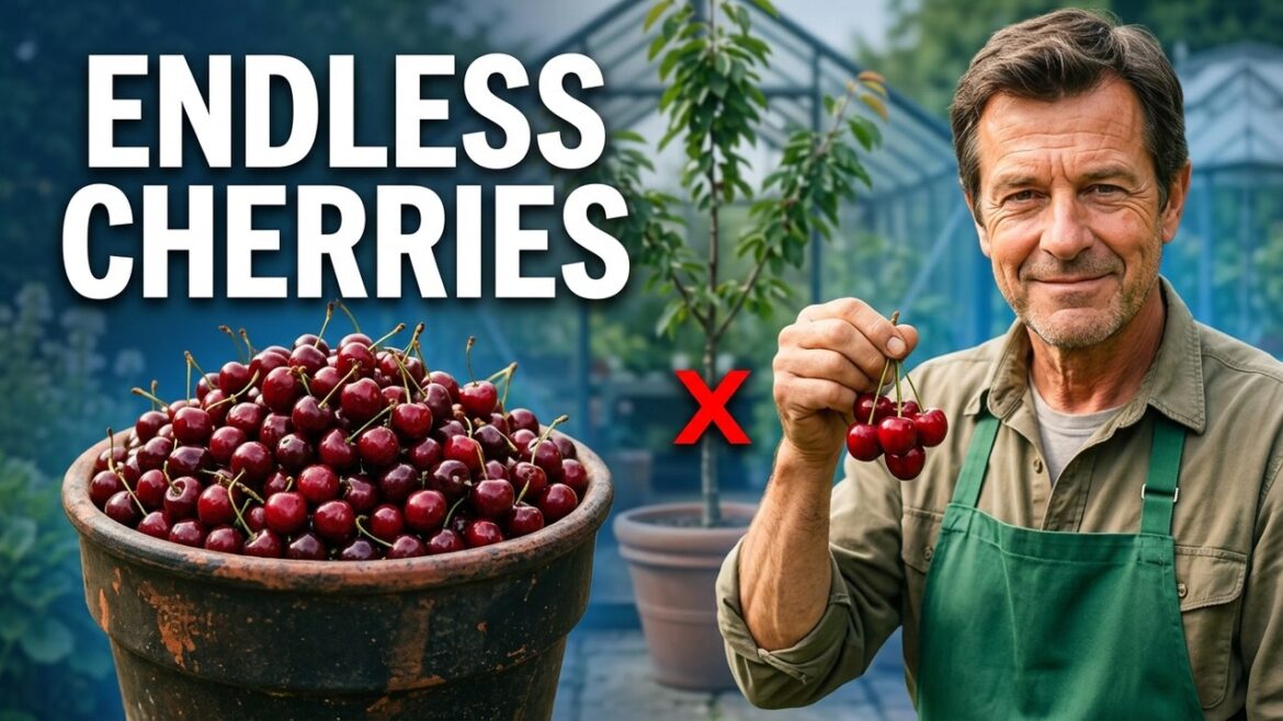 Grow Endless Cherries From a Tiny Pot (Container Gardening Hack)