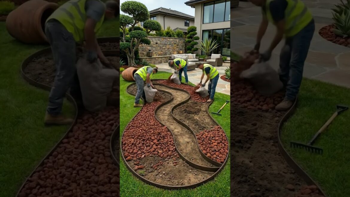 Turning a backyard into a masterpiece. The final reveal is 🤌✨🎨❤️ Turning a backyard into a masterpiece. The final reveal is 🤌✨🎨❤️