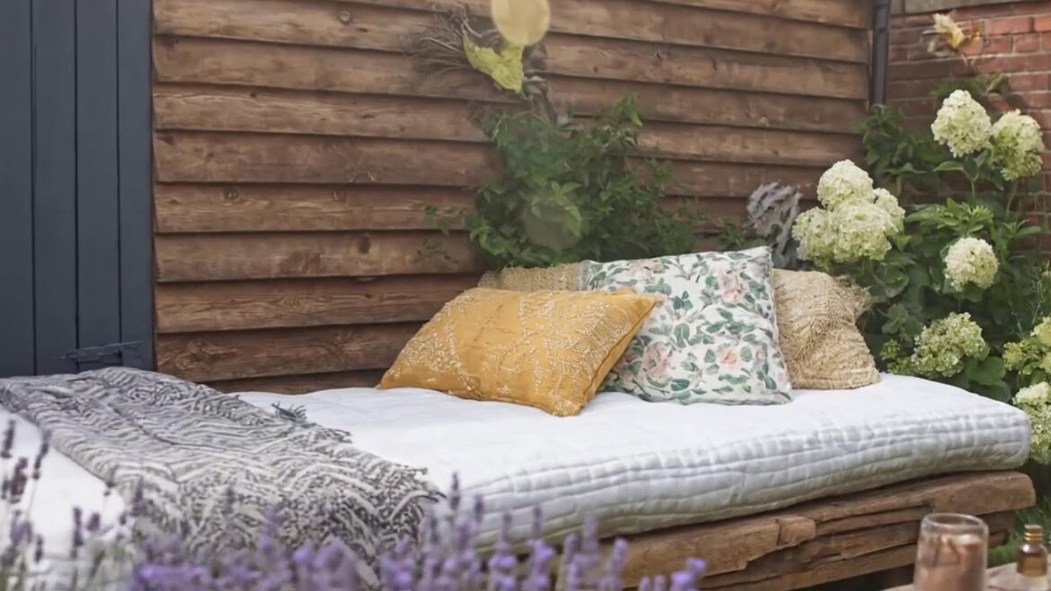 Upcycled Outdoor Decor That Perfectly Complements a Rustic Farmhouse Backyard Garden