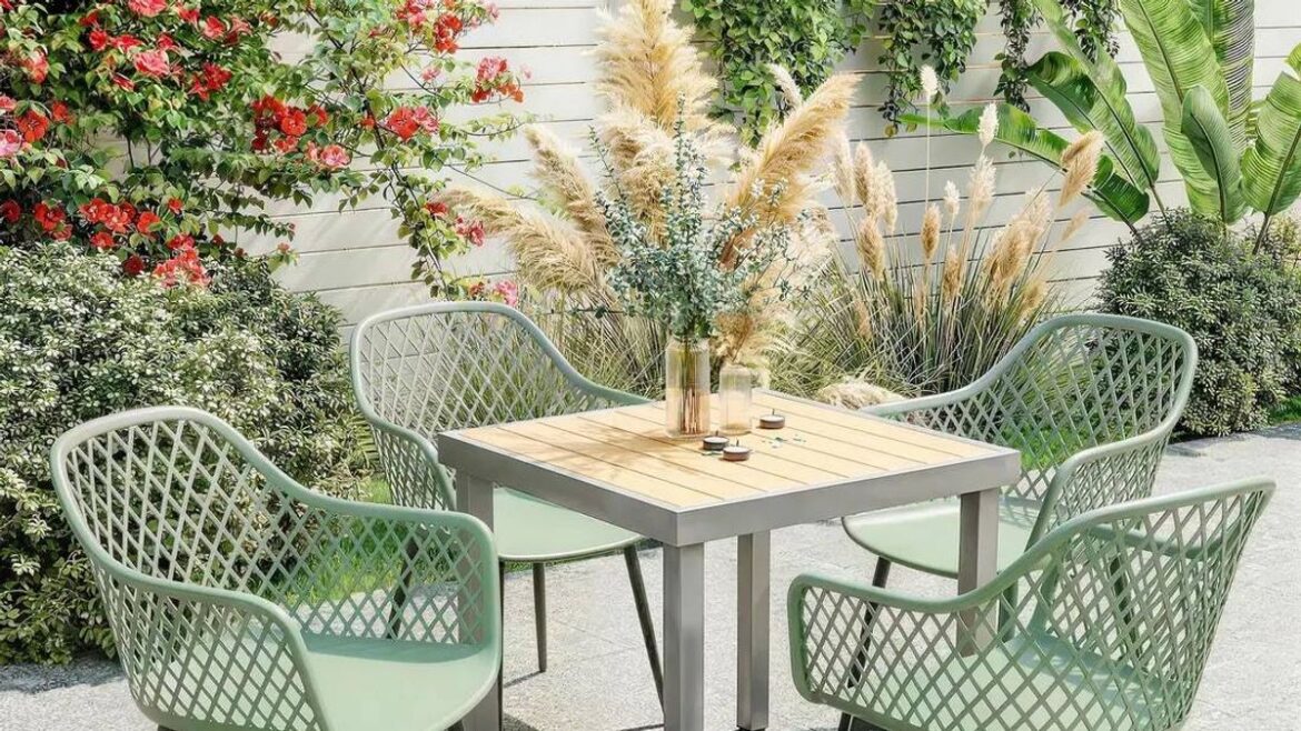 Colourful garden chairs set ideal for small gardens reduced to less than £90 Wales Online
