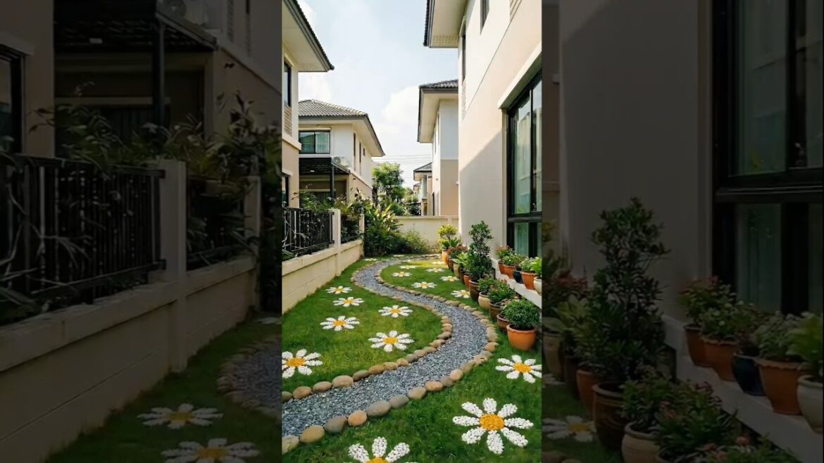 Beautiful Backyard Landscaping Idea ✨ #shorts