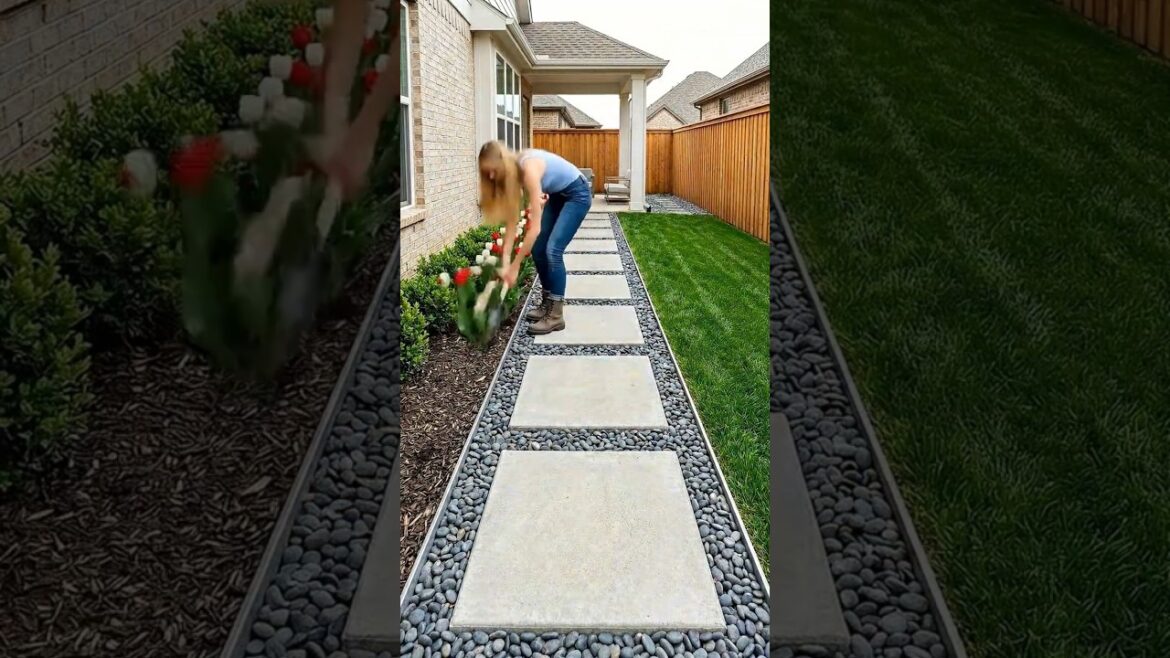 Simple Backyard Walkway Ideas That Look So Clean