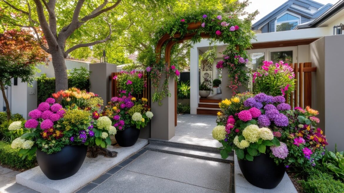 Creative Small Front Yard Entryway Ideas Using Garden Arches & Gates