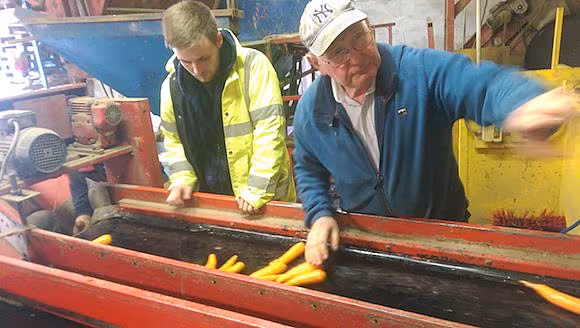 Learning from a master! Mr Graham Snr in action