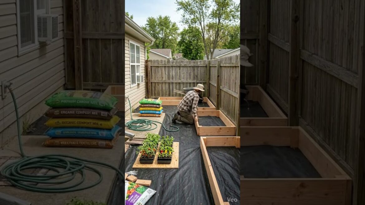 They Turned This GRASS BACKYARD Into a LUSH GARDEN OASIS… 🌿😳 #beforeandafter #shorts #garden