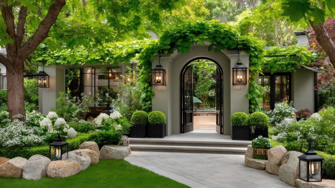 Perfect Garden Entryway | Small Front Yard Arch and Gate Makeover for Spring Perfect Garden Entryway | Small Front Yard Arch and Gate Makeover for Spring