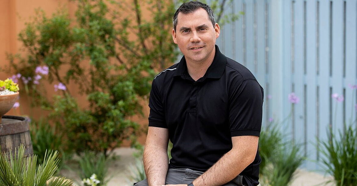 Budding gardener Paul Ferry competes in TV challenge