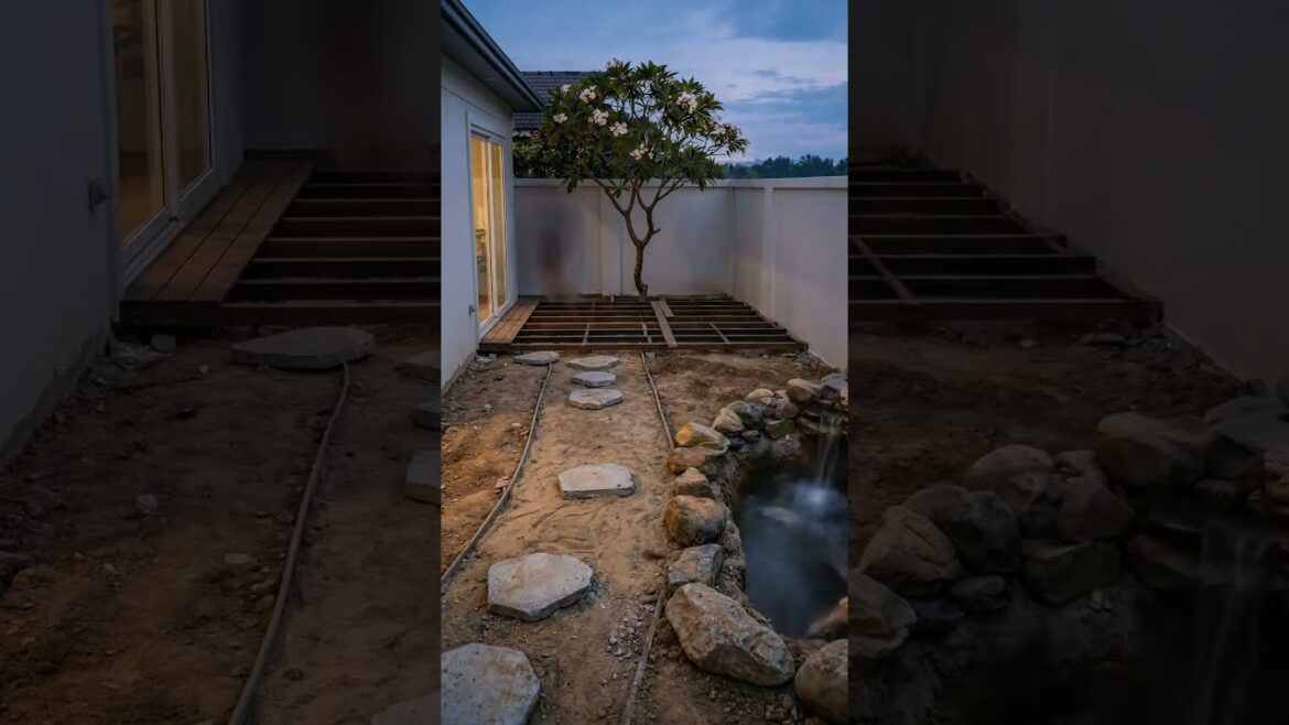 🌿 From Construction Site to Dream Garden! 🏡✨#shorts #garden #backyard