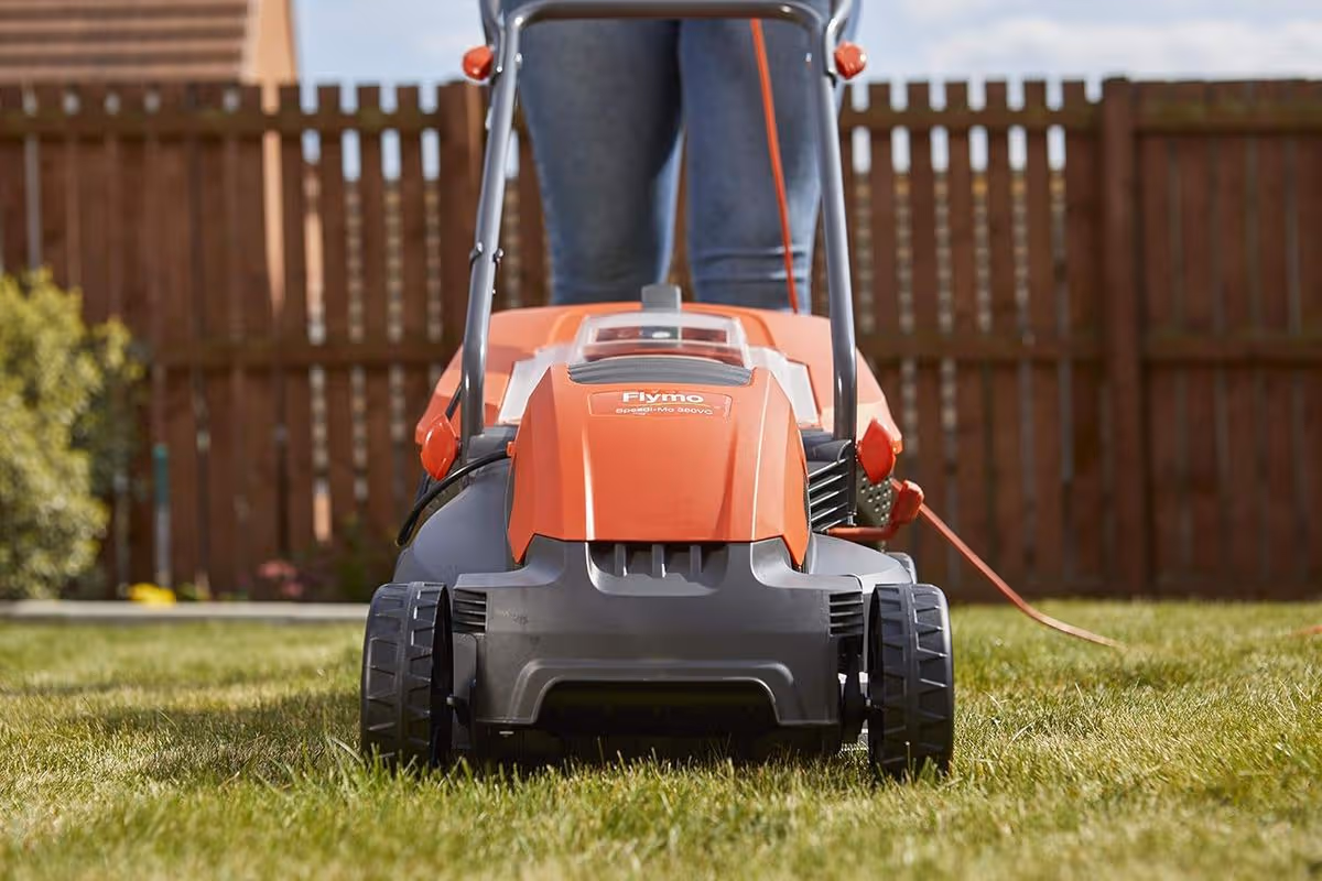 Households can find on offer on a Flymo lawnmower with thousands of ratings