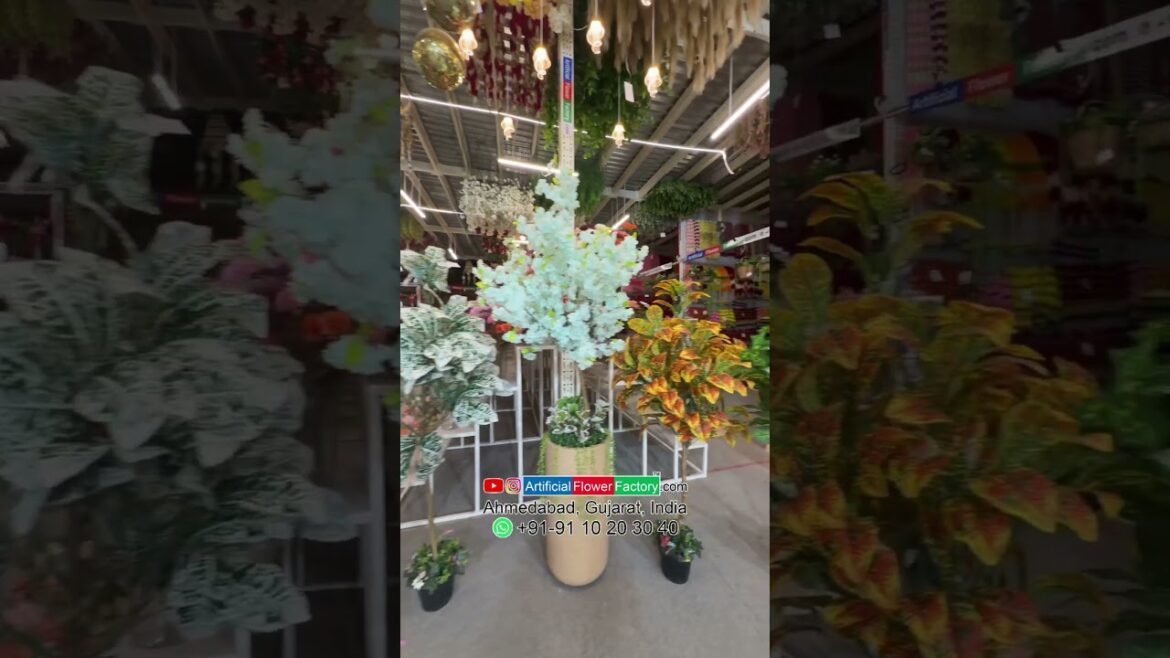 Artificial flower Factory Ahmedabad India #artificialflowers #artificialplant #artificialflowerdecor