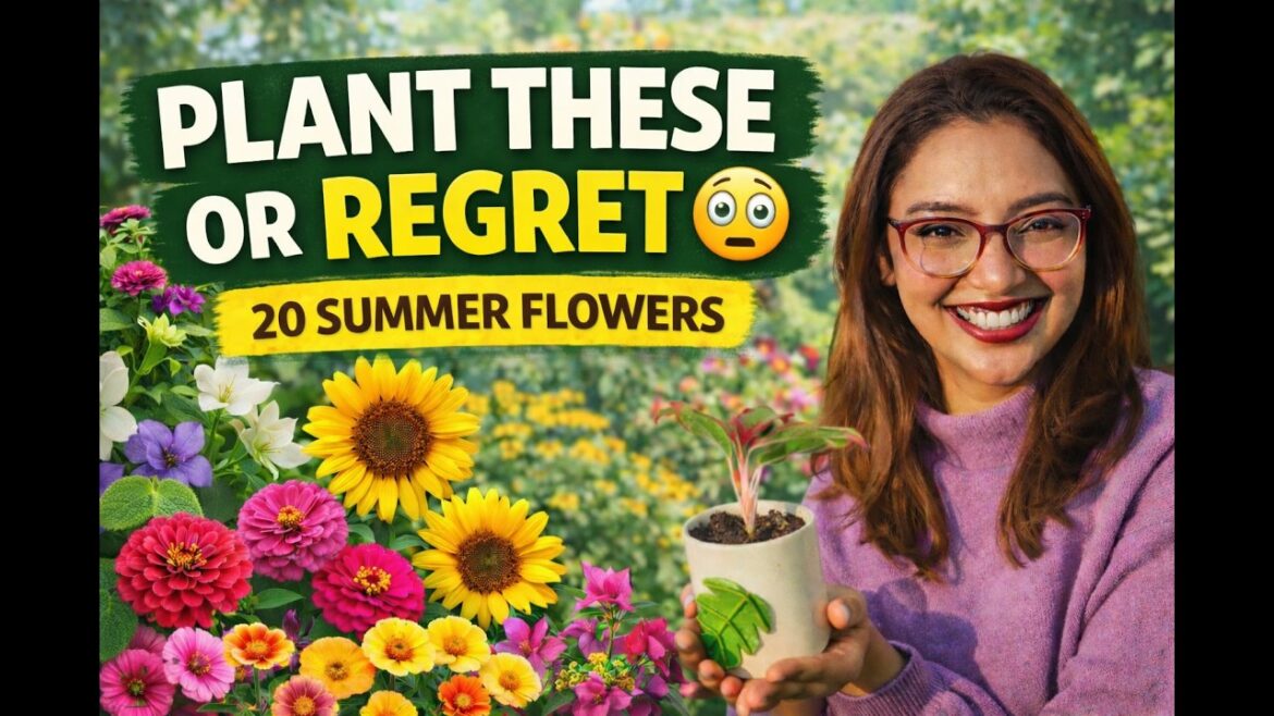 20 Summer Flowering Plants 🌸 | Sunlight, Pot Size & Care Guide #gardening #flowergarden