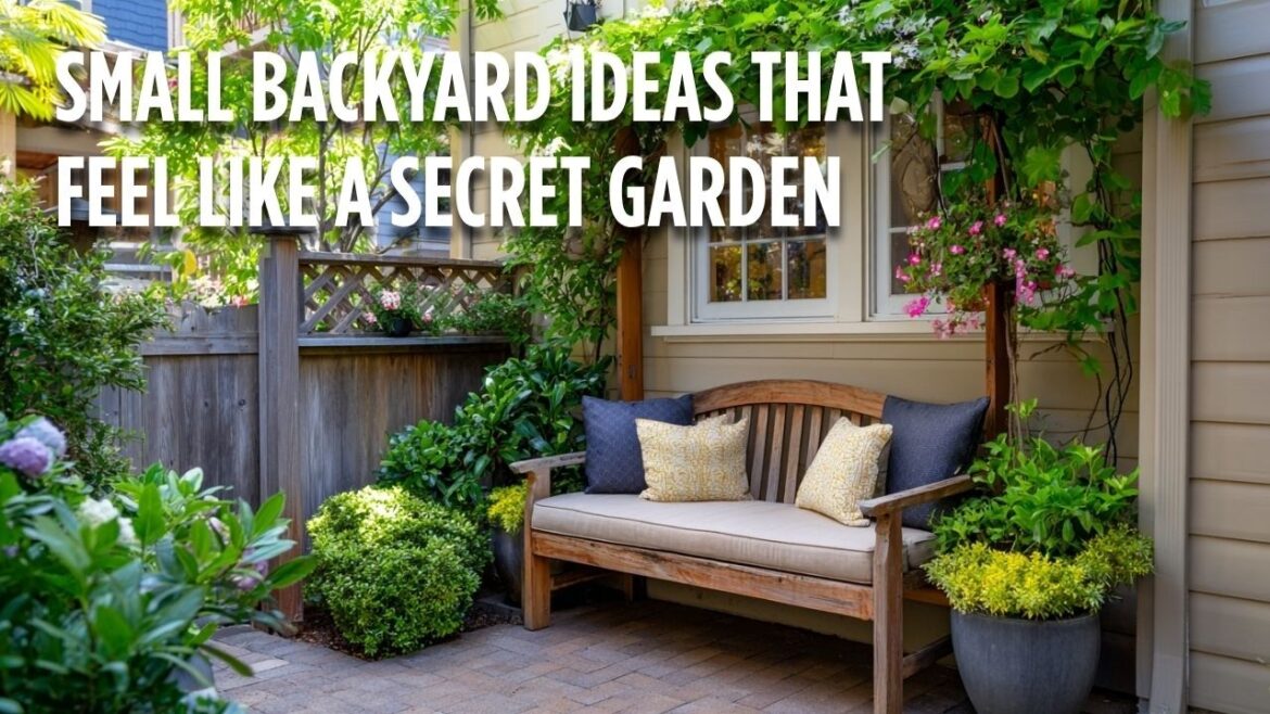 Small Space Backyard Landscaping Ideas to Create a Charming and Relaxing Garden Hideaway
