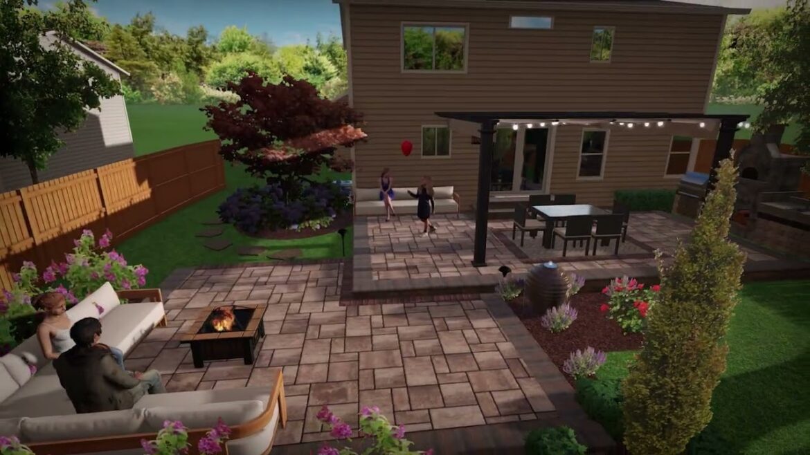Rose Ln, Backyard Landscape, 2026