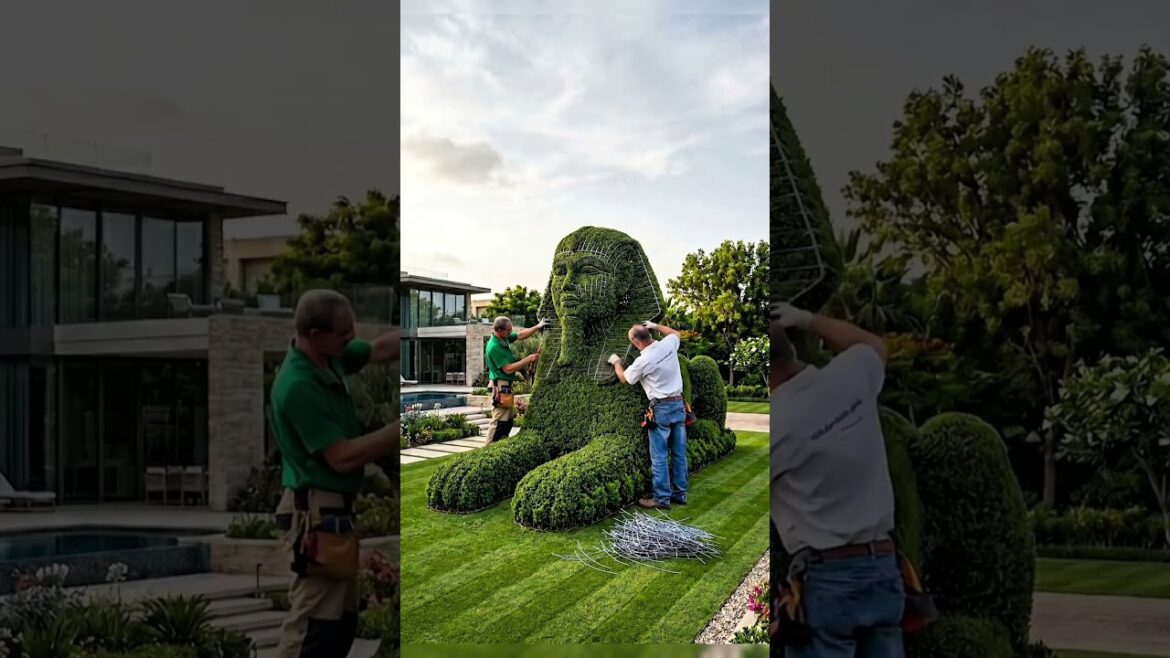 Great Sphinx Topiary Build ποΈπΏ Epic Sculpture | Satisfying Time-Lapse #timelapse #usa Great Sphinx Topiary Build ποΈπΏ Epic Sculpture | Satisfying Time-Lapse #timelapse #usa