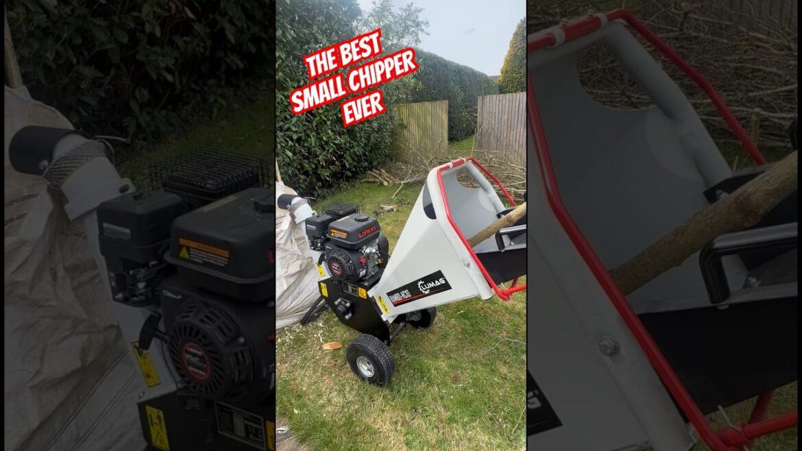 THE BEST SMALL WOOD CHIPPER IT EATS EVERYTHING (lumag RAMBO HC10)