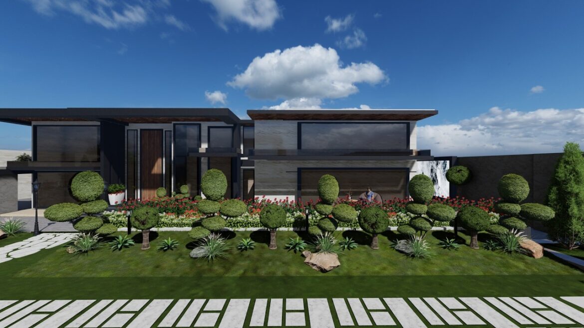 Beautiful and Trendy Landscape Design With Waterfall and Gazebo Beautiful and Trendy Landscape Design With Waterfall and Gazebo