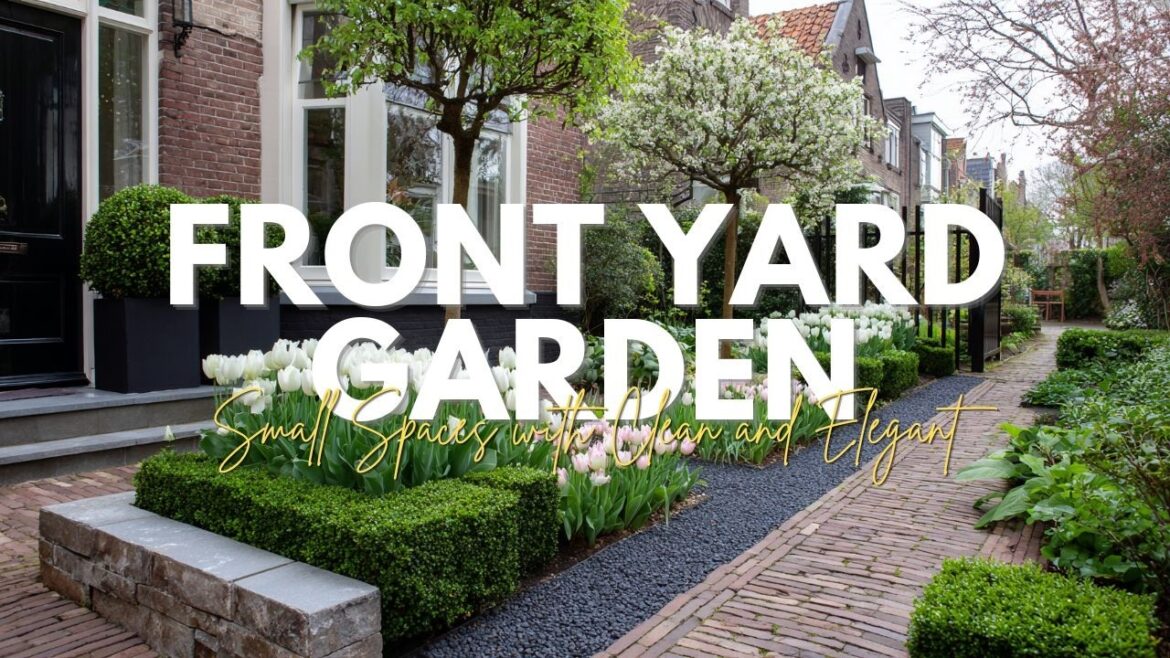 Dutch Front Yard Garden Ideas for Small Spaces with Clean and Elegant Lines
