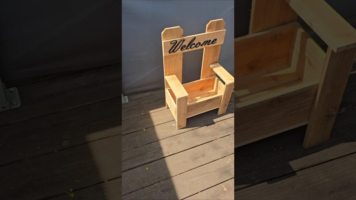 How to Build a Small Garden Bench Planter #woodworking #planter #woodworkingprojects