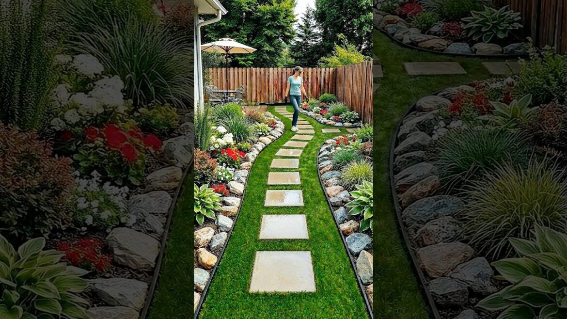 From Dirt to Luxury Garden 😱 Full Transformation (So Satisfying) #viral