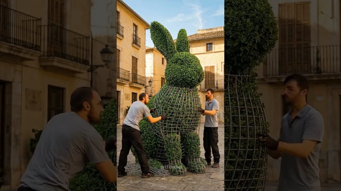 How to Build a Living Animal Topiary Anywhere🐇 #garden #backyard #landscape #outdoors #outdoordecor How to Build a Living Animal Topiary Anywhere🐇 #garden #backyard #landscape #outdoors #outdoordecor
