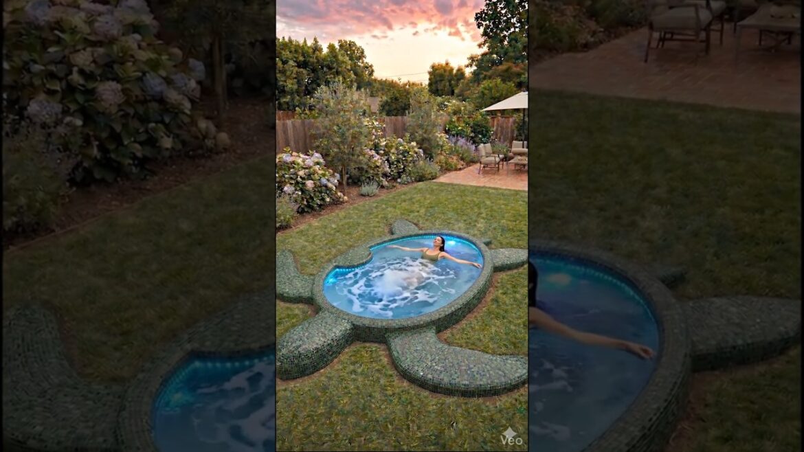 I Built a Turtle Jacuzzi in My Front Garden 🐢 I Built a Turtle Jacuzzi in My Front Garden 🐢