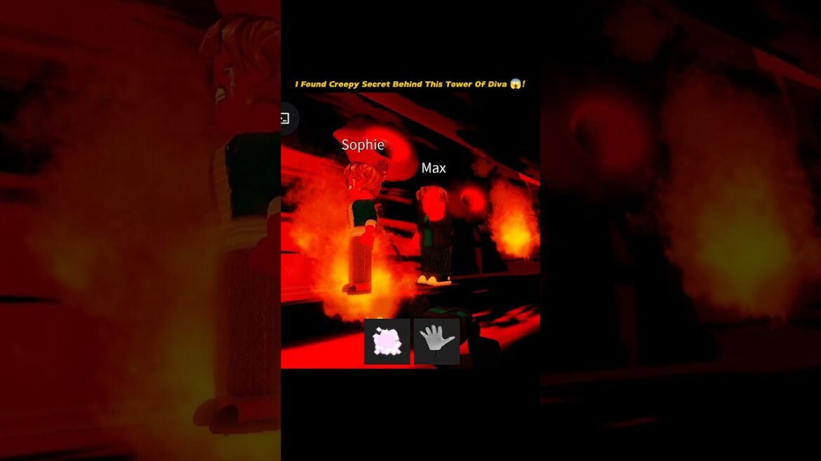 I Found Creepy Secret Behind This Tower Of Diva 😱!#roblox #shorts