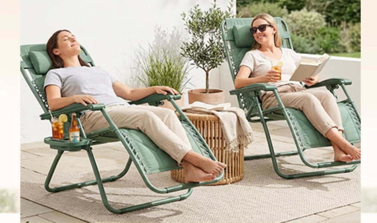 KEPLIN Heavy Duty Quilted Zero Gravity Chairs