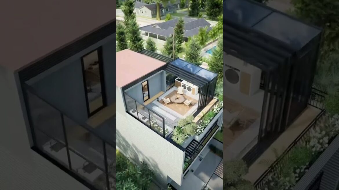Terrace transformed into a relaxation area๐๐#fyp #sunroom #terrace #design #backyard Terrace transformed into a relaxation area๐๐#fyp #sunroom #terrace #design #backyard