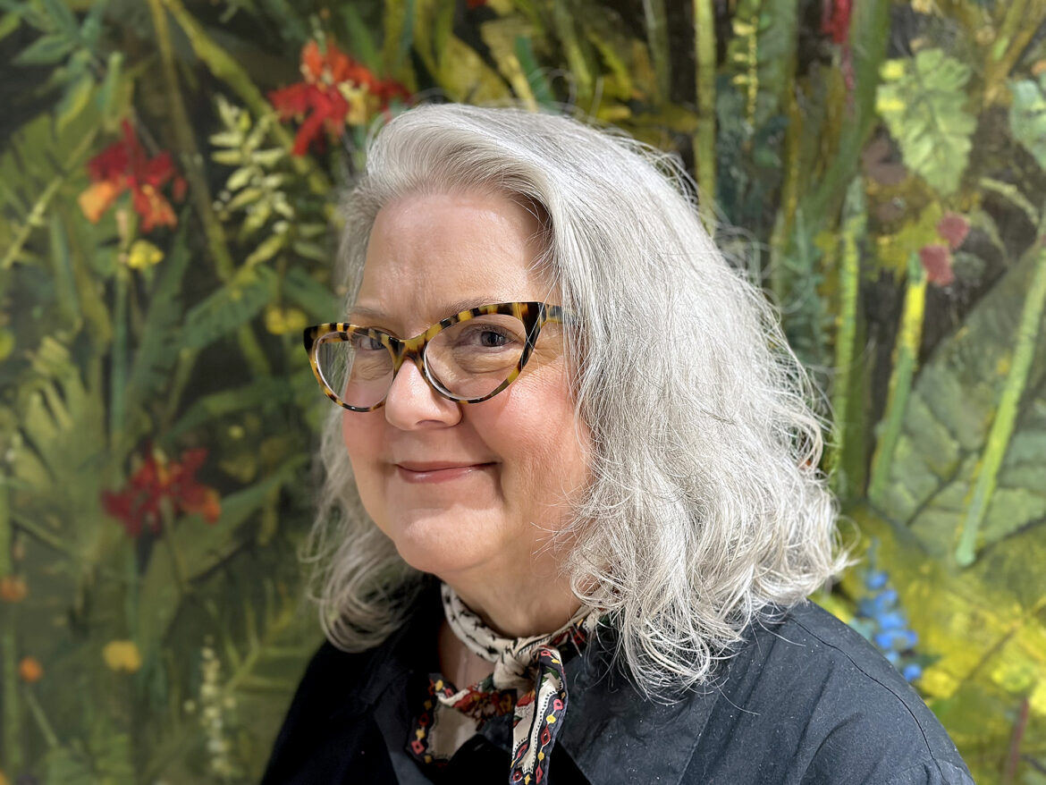 New Dishman Art Museum director returns to Beaumont roots at Lamar Alexandra Irvine, standing in front of John Alexander's landscape "Night Garden," is the new director of Lamar University's Dishman Art Museum.