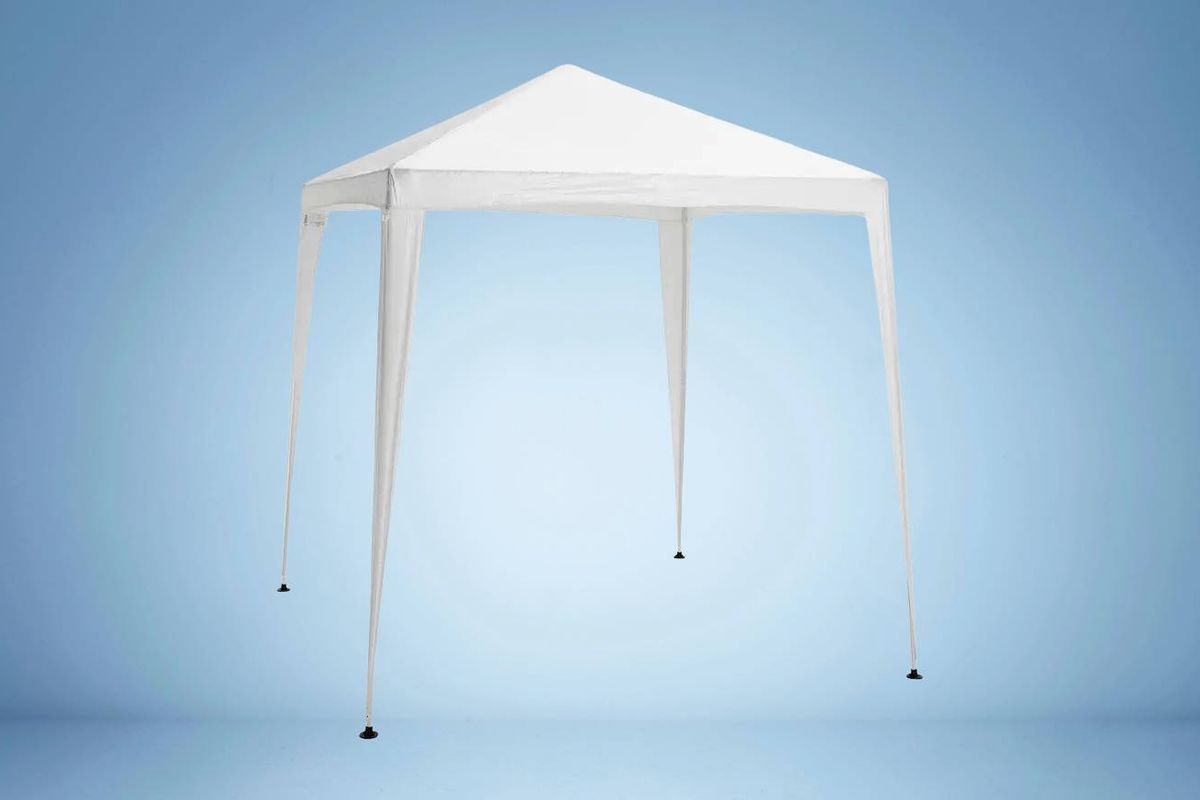 Argos Home Garden Gazebo pictured on a blue background