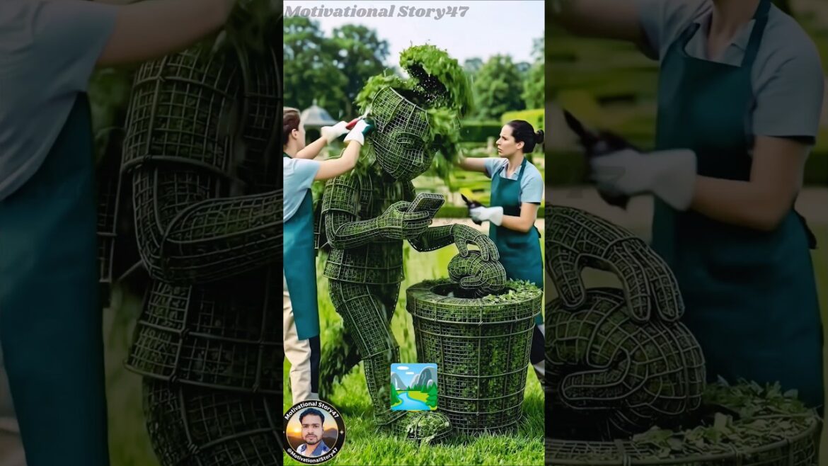 Garden 🏡 BRAINLESS 🧠 Topiary Transformation✨ #shorts #topiary #shorts #diy #garden #design #trending